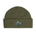 Iron Saint Cuff Beanie — Green snake