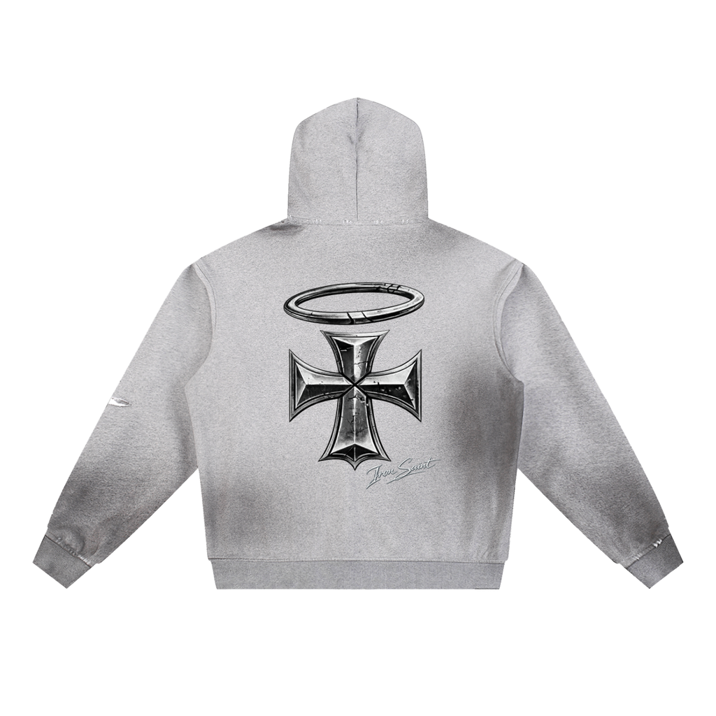 Iron Saint Sun Fade Frayed Fleece Hoodie