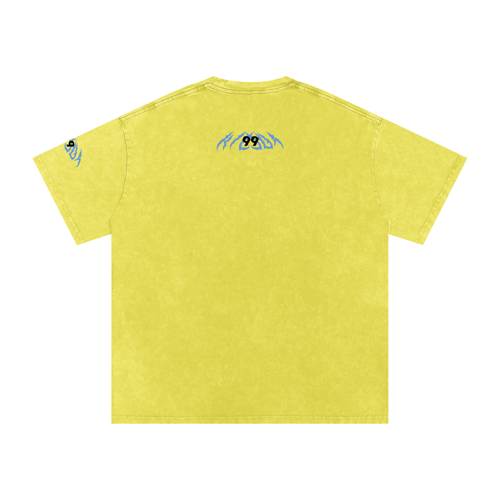 Snow Washed Oversized Cotton T-Shirt