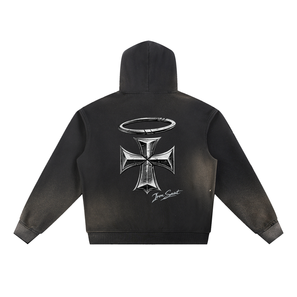 Iron Saint Sun Fade Frayed Fleece Hoodie