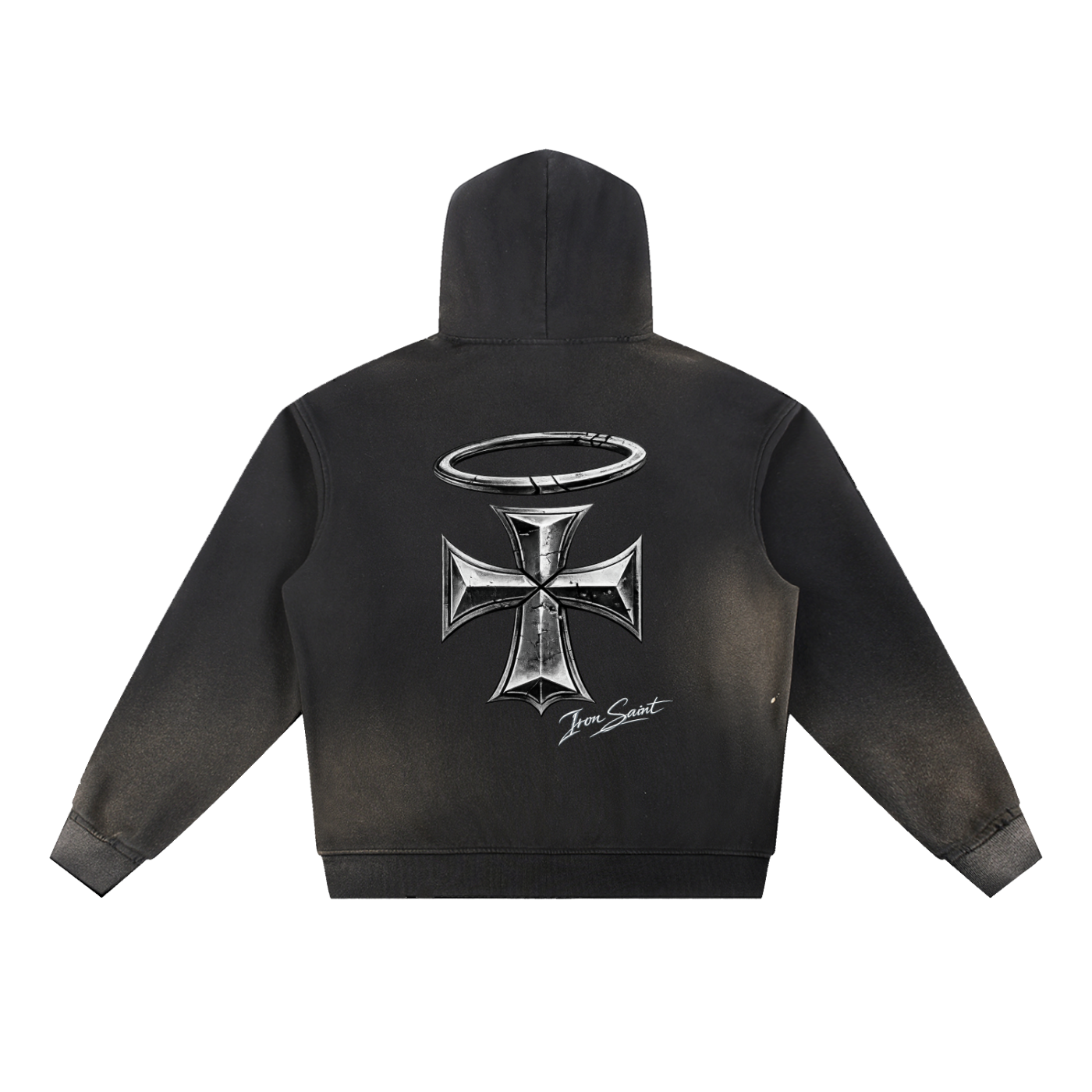 Iron Saint Sun Fade Frayed Fleece Hoodie