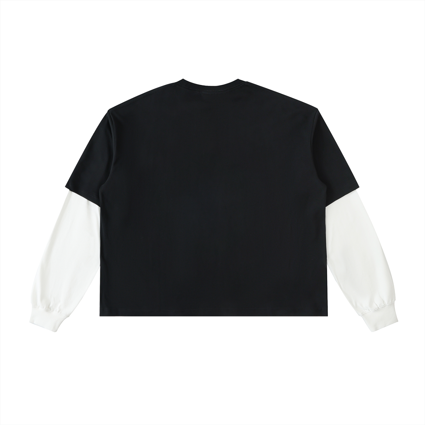Iron Saint Layered Contrast Sleeve Cotton T-Shirt
