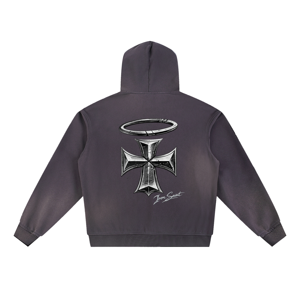 Iron Saint Sun Fade Frayed Fleece Hoodie
