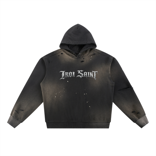 Iron Saint Sun Fade Frayed Fleece Hoodie